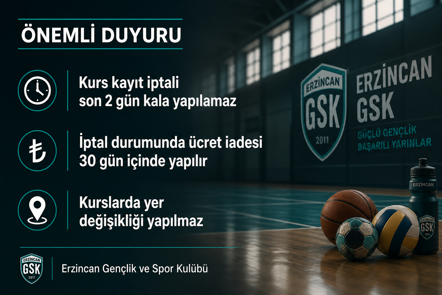 Kurs Kayıt ve İade Kuralları